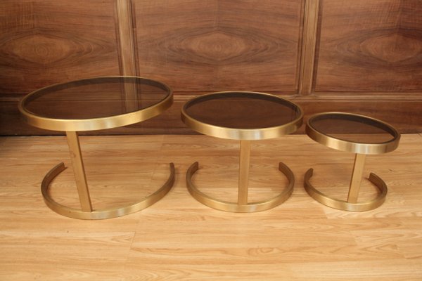 Gigogne Tables, 1970s, Set of 3-KMQ-1005138