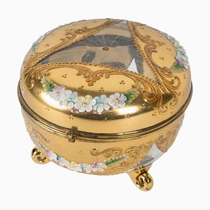 Gilded and Enamelled Murano Glass Box-WFS-2026396