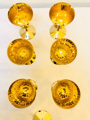 Gilded Aperitif 24 Carat Gilding Glasses, Set of 7-RZY-1105815