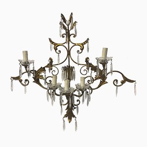 Gilded Bronze & Crystal Sconces, Set of 2-VHF-967914