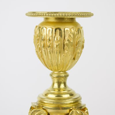 Gilded Bronze Louis XVI Candleholders, Set of 2-KMT-1168599