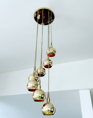 Gilded Cascade Pendant Light from Staff, 1970s-GUT-2033805