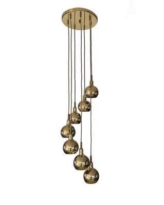 Gilded Cascade Pendant Light from Staff, 1970s-GUT-2033805