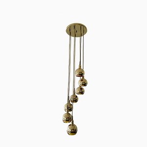 Gilded Cascade Pendant Light from Staff, 1970s-GUT-2033805