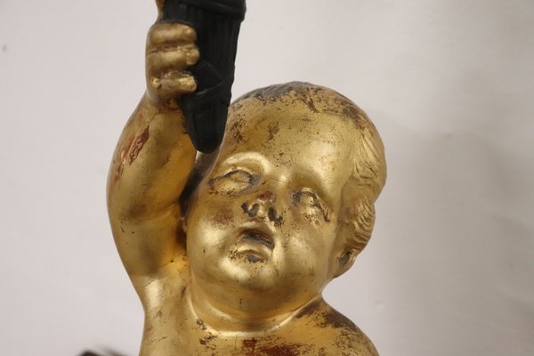 Gilded Cherub Candleholder, 21st Century-DCO-1821026