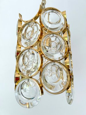 Gilded Crystal Glass Pendant Light from Palwa, 1960s-GUT-2034619