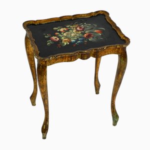 Gilded Frame Wooden Side Table, 1900-RR-1314101