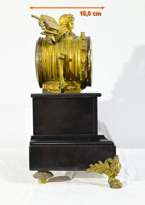 Gilded Marble Clock by Denis Papin, Early 20th Century-RVK-1764643