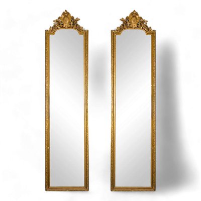 Gilded Wood Entre-Deux Mirrors, Set of 2-HLV-2033119