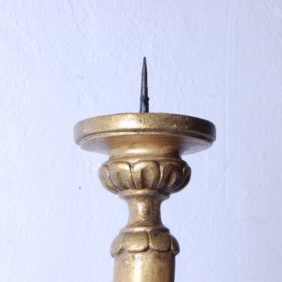 Gilded Wooden Wall Candleholder, 1950s-XSG-1737143