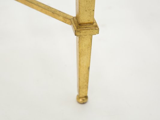 Gilded Wrought Iron End Table by Roger Thibier, 1960s-YJA-851859