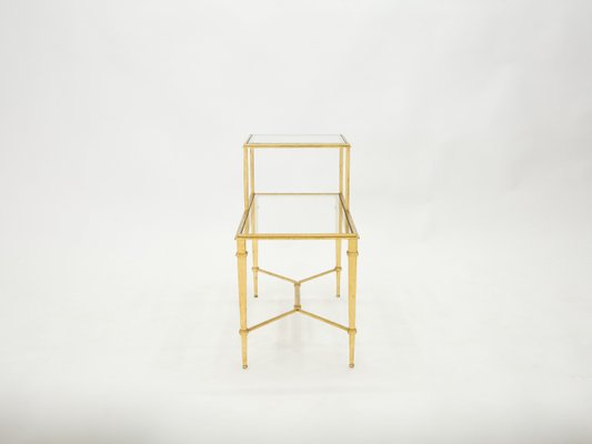 Gilded Wrought Iron End Table by Roger Thibier, 1960s-YJA-851859