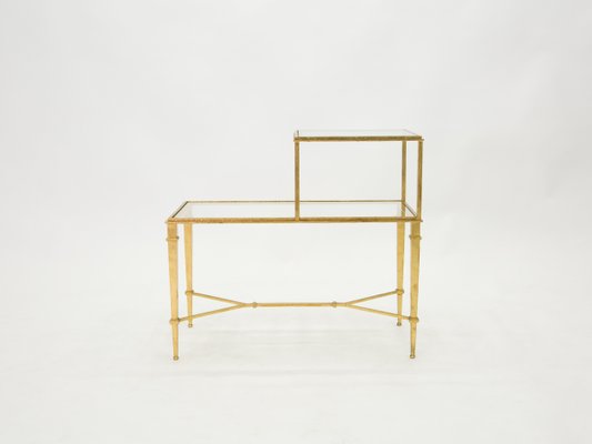 Gilded Wrought Iron End Table by Roger Thibier, 1960s-YJA-851859