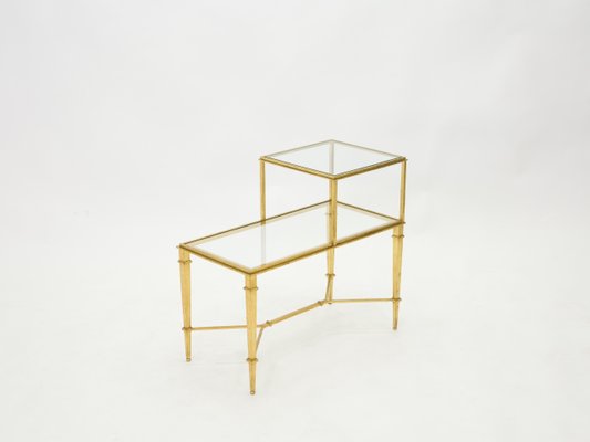 Gilded Wrought Iron End Table by Roger Thibier, 1960s-YJA-851859