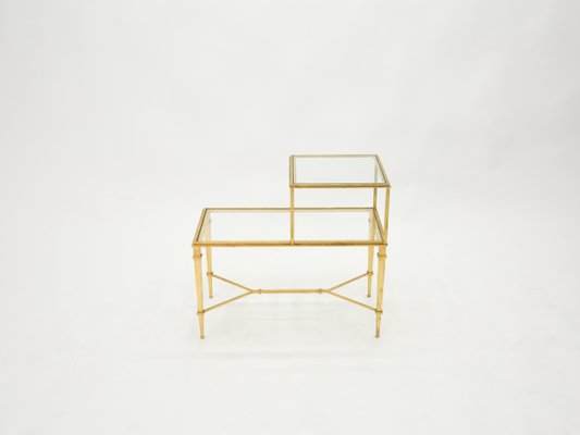 Gilded Wrought Iron End Table by Roger Thibier, 1960s-YJA-851859