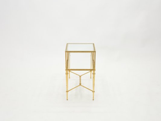 Gilded Wrought Iron End Table by Roger Thibier, 1960s-YJA-851859