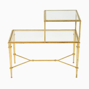 Gilded Wrought Iron End Table by Roger Thibier, 1960s-YJA-851859