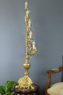 Gilt Brass and Bronze Electrified French Candelabra-KEG-754023