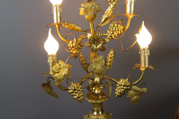 Gilt Brass and Bronze Electrified French Candelabra-KEG-754023