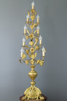 Gilt Brass and Bronze Electrified French Candelabra-KEG-754023