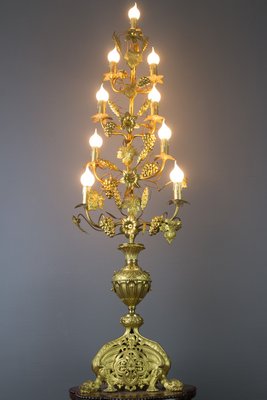 Gilt Brass and Bronze Electrified French Candelabra-KEG-754023