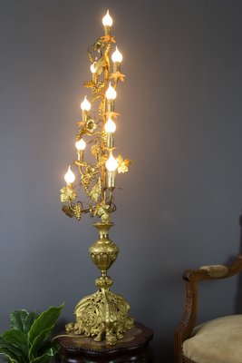 Gilt Brass and Bronze Electrified French Candelabra-KEG-754023