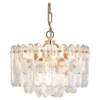 Gilt Brass and Crystal Glass Chandelier Palazzo from Kalmar, Austria, 1970s-UGR-1085806