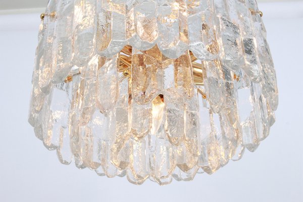 Gilt Brass and Crystal Glass Chandelier Palazzo from Kalmar, Austria, 1970s-UGR-1085806