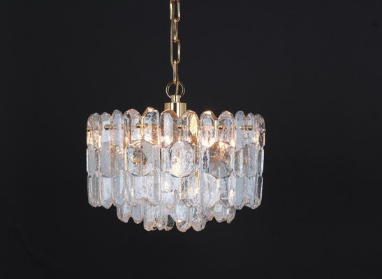 Gilt Brass and Crystal Glass Chandelier Palazzo from Kalmar, Austria, 1970s-UGR-1085806