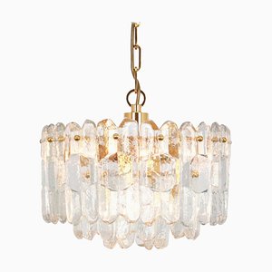 Gilt Brass and Crystal Glass Chandelier Palazzo from Kalmar, Austria, 1970s-UGR-1085806