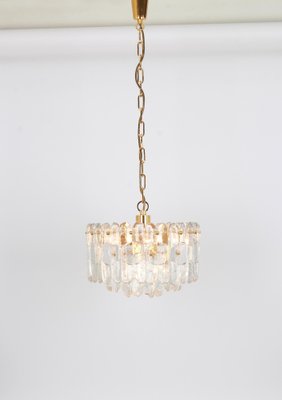 Gilt Brass and Crystal Glass Light Chandelier Palazzo from Kalmar, Austria, 1970s-UGR-1085862