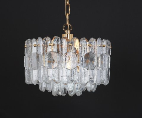 Gilt Brass and Crystal Glass Light Chandelier Palazzo from Kalmar, Austria, 1970s-UGR-1085862