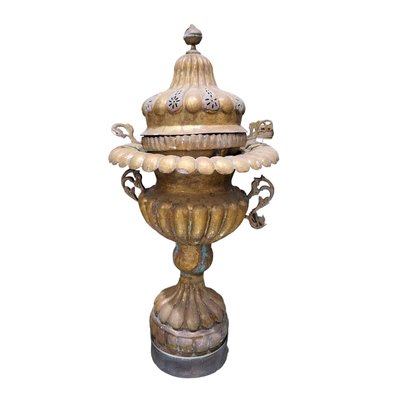 Gilt Brass Brazier with Lid-TCS-1757199