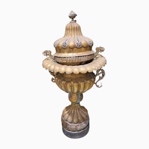 Gilt Brass Brazier with Lid-TCS-1757199