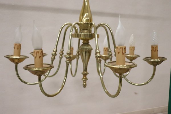 Gilt Brass Ceiling Lamp, 1950s-DCO-852562