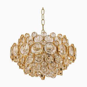 Gilt Brass Chandelier by Sciolari Design for Palwa, Germany, 1970s-UGR-1294408