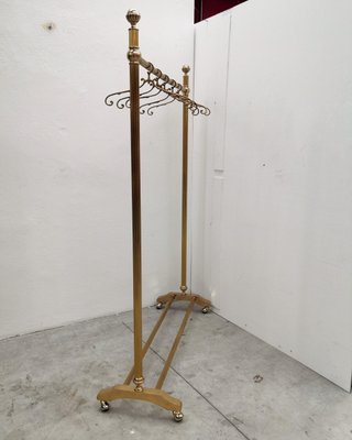 Gilt Brass Clothing Rail by Milo Baughman, Italy, 1970s-EUP-1188346