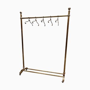 Gilt Brass Clothing Rail by Milo Baughman, Italy, 1970s-EUP-1188346