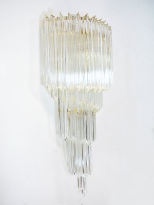 Gilt-Brass & Crystal Chandelier by Paolo Venini for Camer, 1960s-DEK-541683