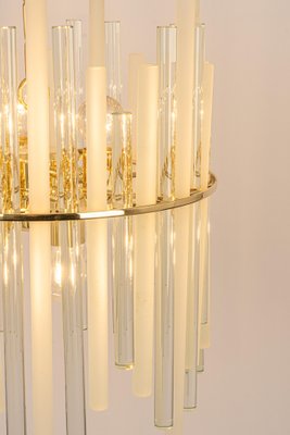 Gilt Brass & Crystal Glass Rods Chandelier by C.Palme, Germany, 1970s-UGR-1195100