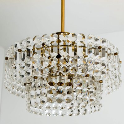 Gilt Brass, Metal and Crystal Glass Sconce from Kinkeldey, 1970s-VDW-994099