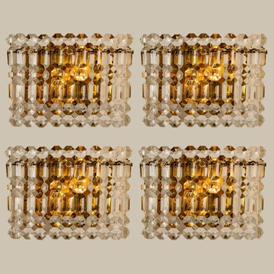 Gilt Brass, Metal and Crystal Glass Sconce from Kinkeldey, 1970s-VDW-994099