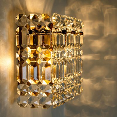 Gilt Brass, Metal and Crystal Glass Sconce from Kinkeldey, 1970s-VDW-994099