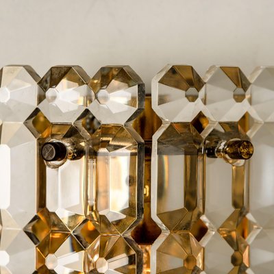 Gilt Brass, Metal & Crystal Glass Sconces Wall Lights from Kinkeldey, 1960s, Set of 2-VDW-770003