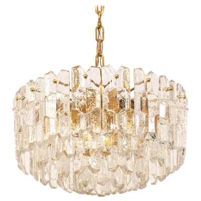 Gilt Brass & Murano Glass Palazzo Chandelier from Kalmar, Austria, 1970s-UGR-1123005