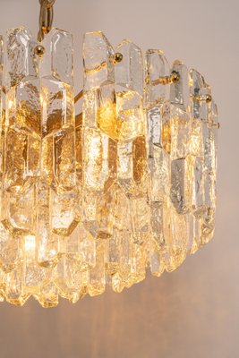 Gilt Brass & Murano Glass Palazzo Chandelier from Kalmar, Austria, 1970s-UGR-1123005