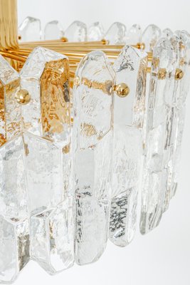 Gilt Brass & Murano Glass Palazzo Chandelier from Kalmar, Austria, 1970s-UGR-1123005