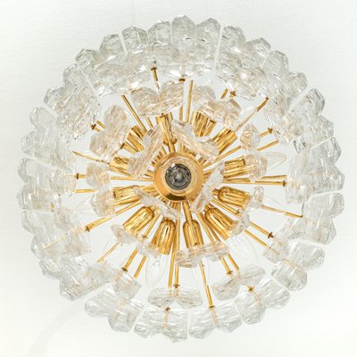 Gilt Brass & Murano Glass Palazzo Chandelier from Kalmar, Austria, 1970s-UGR-1123005