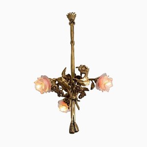 Gilt Bronze and Glass Chandelier, France, 1890-VDW-2028619