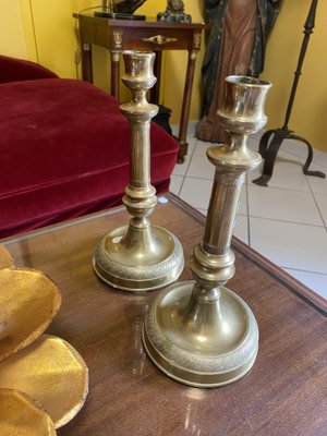 Gilt Bronze Candlesticks, Set of 2-TEP-1288695